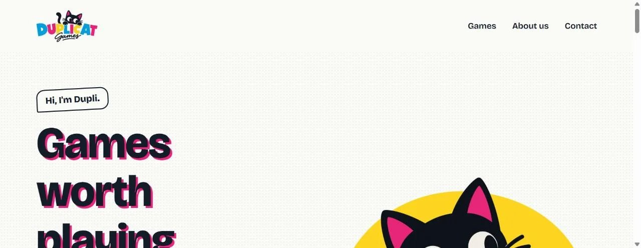 Duplicat Games interactive website